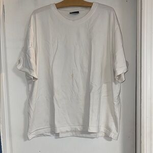 White Heavy White Short Sleeve Crew Neck Shirt